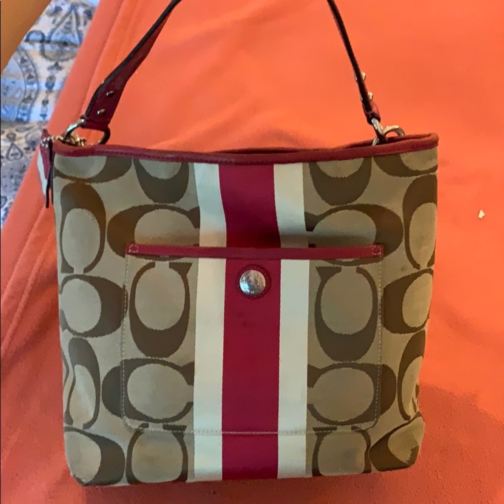 Coach bucket bag satchel purse